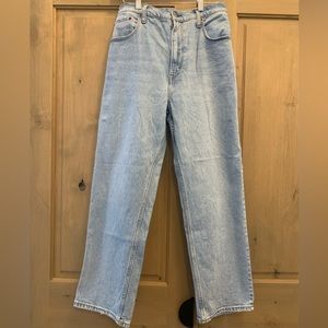 Abercrombie and Fitch The Ankle Straight Ultra High Rise